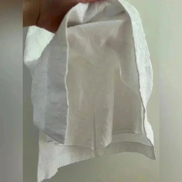 NWT Lilly Pulitzer White Kipton Romper Pineapple Embossed Ruffled Sz 14 sundress - Picture 11 of 12